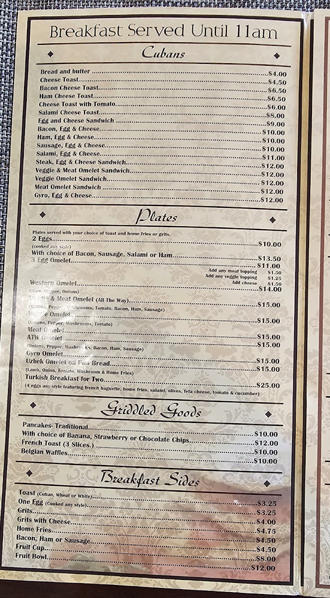 Kennedy Cafe Menu - Image 2